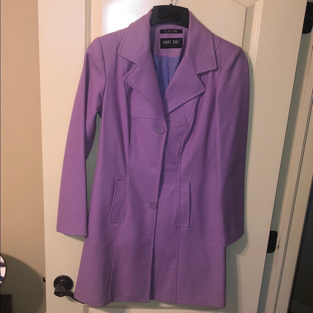 Women's Purple Knee-Length Coat